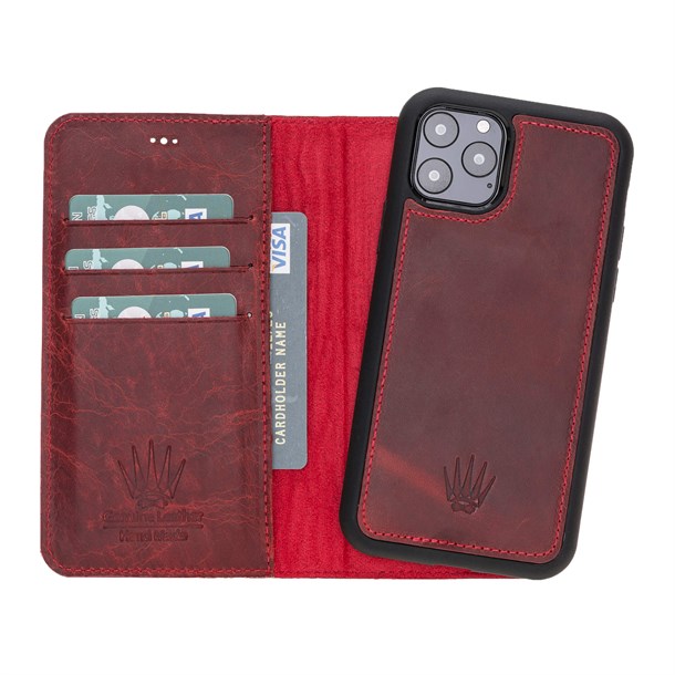 MAGIC WALLET IPHONE 11 PRO BURGUNDY WALLET + COVER