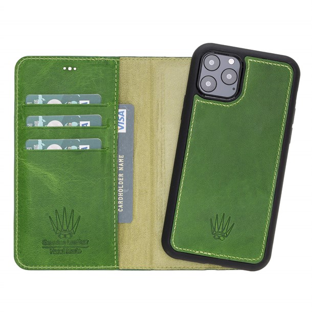 MAGIC WALLET IPHONE 11 PRO GREEN WALLET + COVER