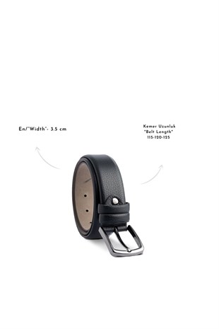 GENUINE LEATHER DOUBLE-SIDED BELT BLACK BROWN