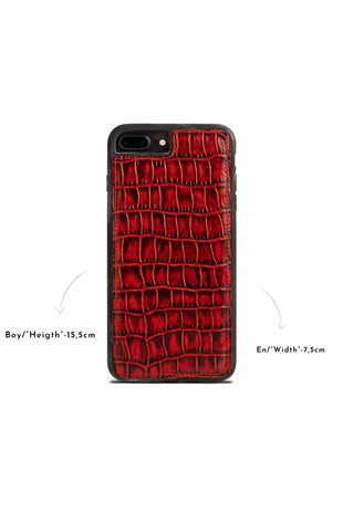 IPHONE 8 PLUS / 7 PLUS / 6 PLUS CROCO RED LEATHER COVERPHONE CASEWATCHOFROYALCRCO7-8PLSREDIPHONE 8 PLUS / 7 PLUS / 6 PLUS CROCO RED LEATHER COVER