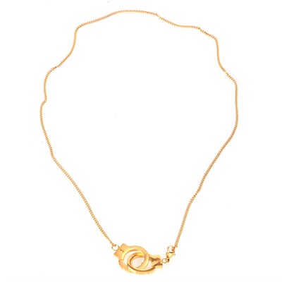 CLAMP CHAIN GOLD TITANIUM STELL NECKLACE