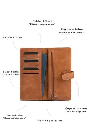 LUCY CRAZY TAN LEATHER WALLETPHONE WALLETWATCHOFROYALLUCYTGUANTABALUCY CRAZY TAN LEATHER WALLET